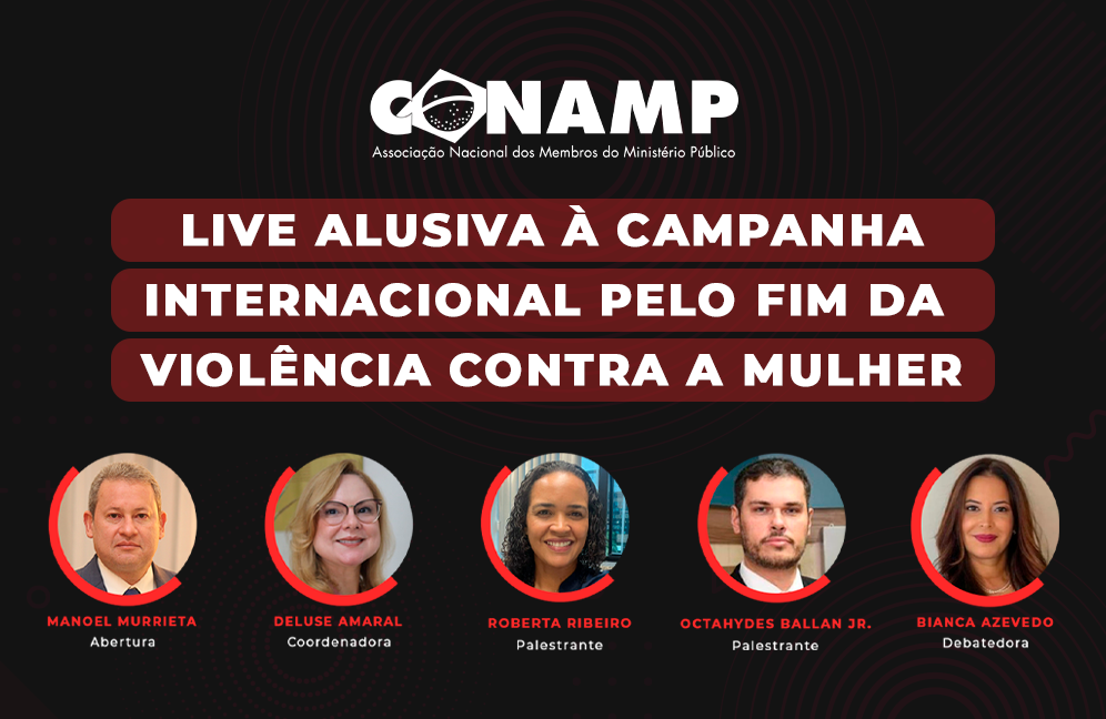 Live alusiva à campanha internacional Pelo Fim da Violência Contra a Mulher