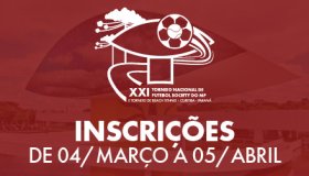 Inscrições para o XXI Torneio Nacional de Futebol Society e Torneio Nacional de Beach Tennis do Ministério Público iniciarão no dia 04 de março