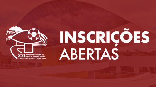 Inscrições abertas para o XXI Torneio Nacional de Futebol Society e Torneio Nacional de Beach Tennis do Ministério Público