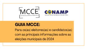 MCCE e CONAMP lançam guia com as principais informações das eleições municipais de 2024
