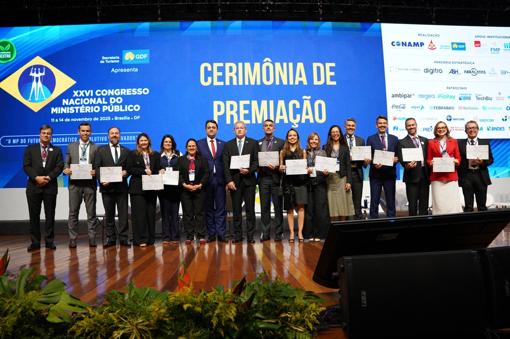 Premiações marcam o encerramento do XXVI Congresso Nacional do Ministério Público