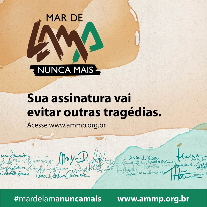 AMMP e Caoma lançam campanha Mar de Lama Nunca Mais