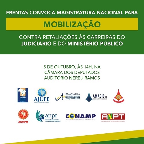 Juízes e membros do Ministério Público promovem mobilização em Brasília contra retaliação às carreiras