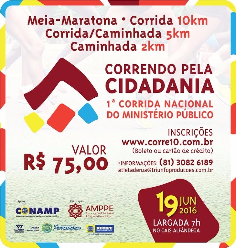 Abertas as inscrições para a 1ª Corrida Nacional do Ministério Público